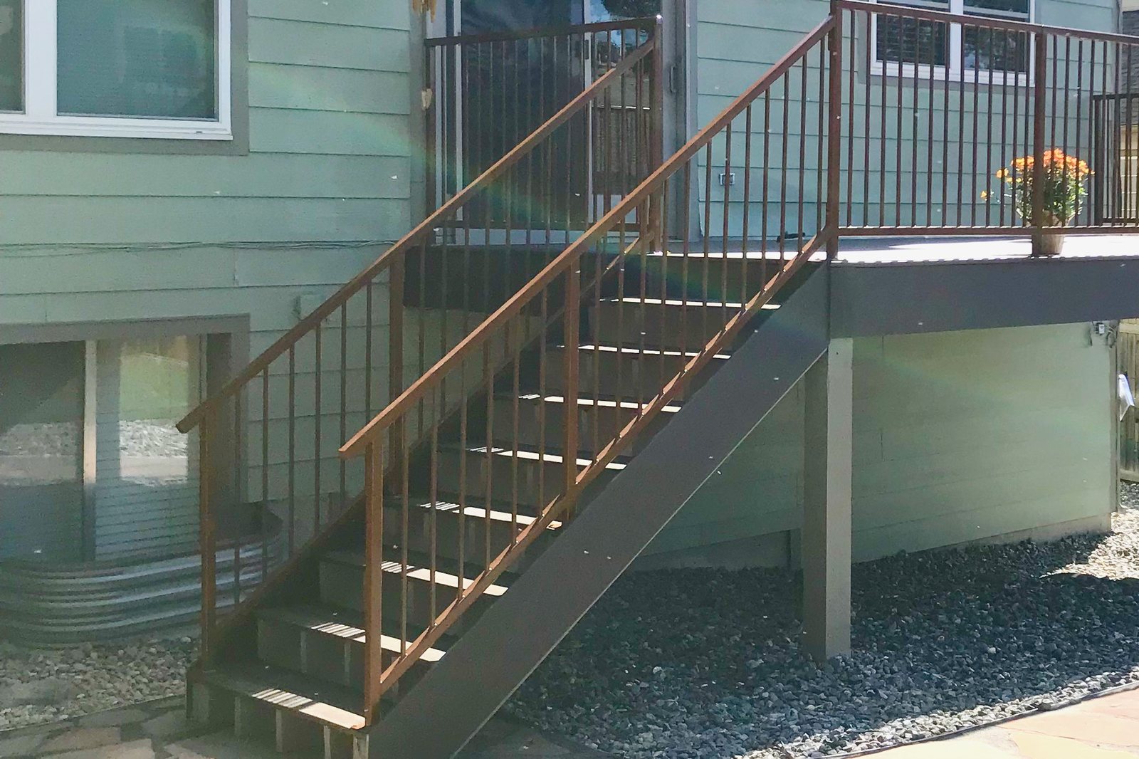 The Brown residence after