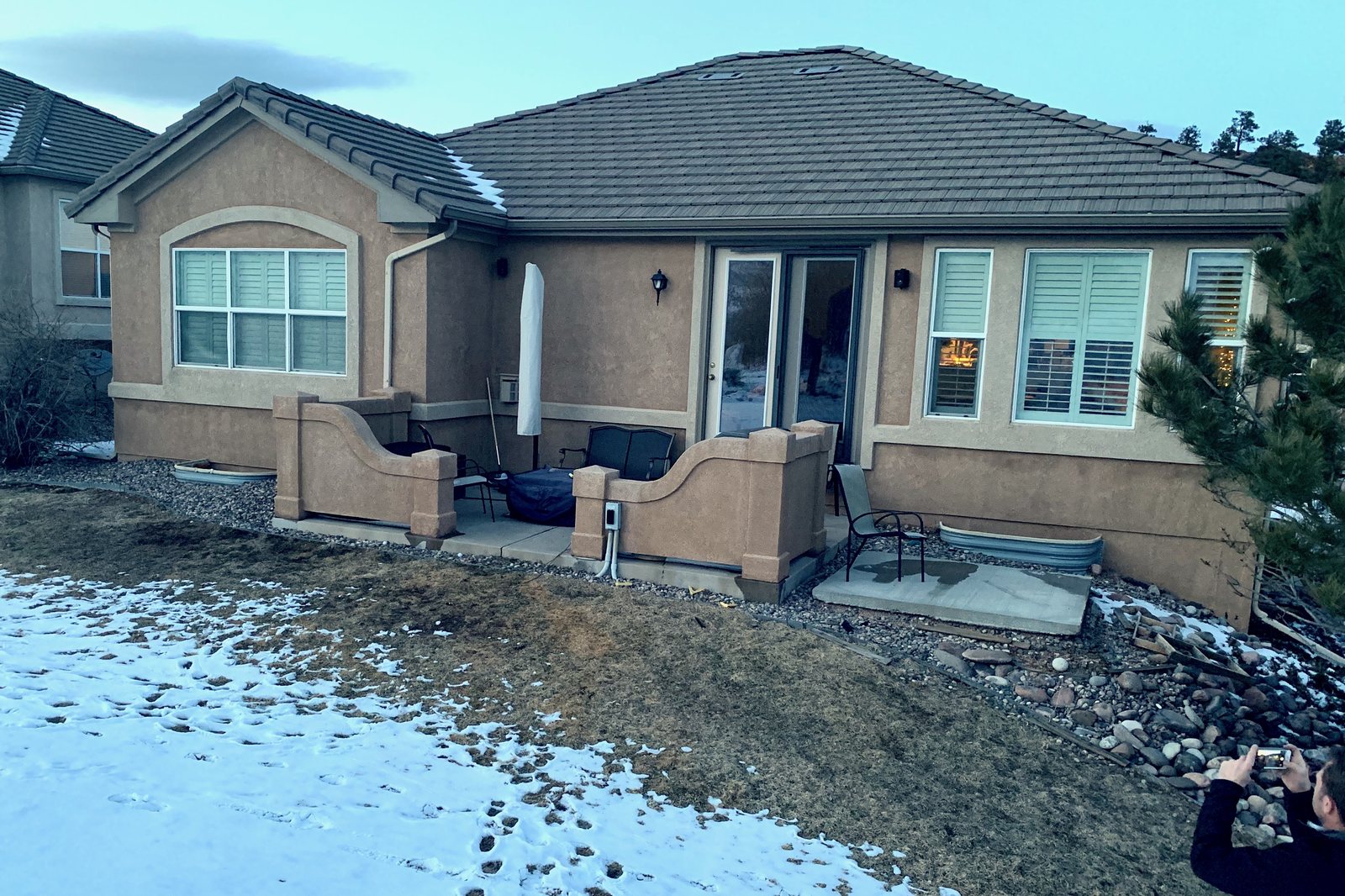 The Coy residence before